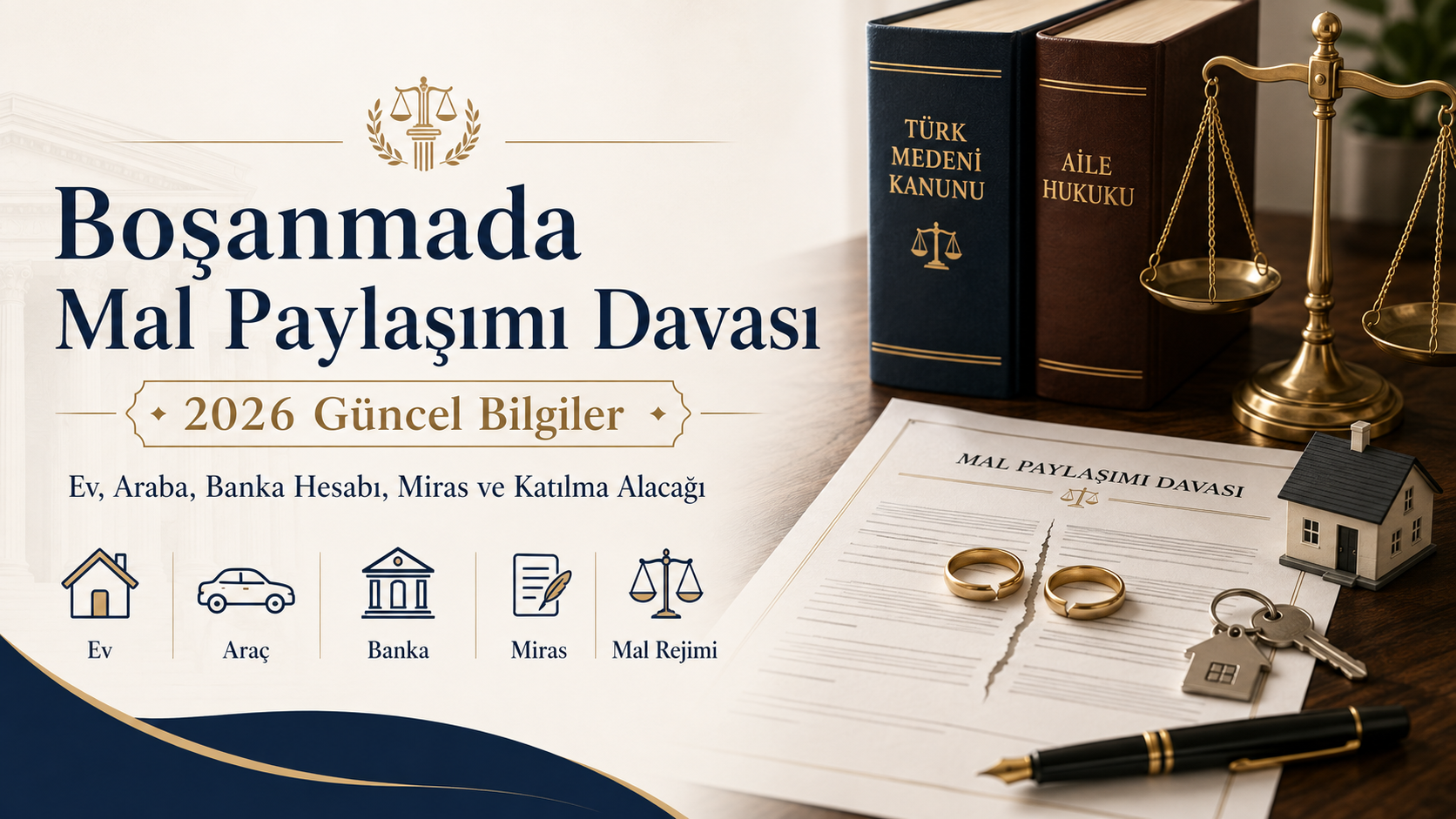 Boşanmada Mal Paylaşımı Davası 2026 | Ev ve Mallar Nasıl Paylaşılır? Boşanmada Mal Paylaşımı Davası 2026 | Ev ve Mallar Nasıl Paylaşılır?
