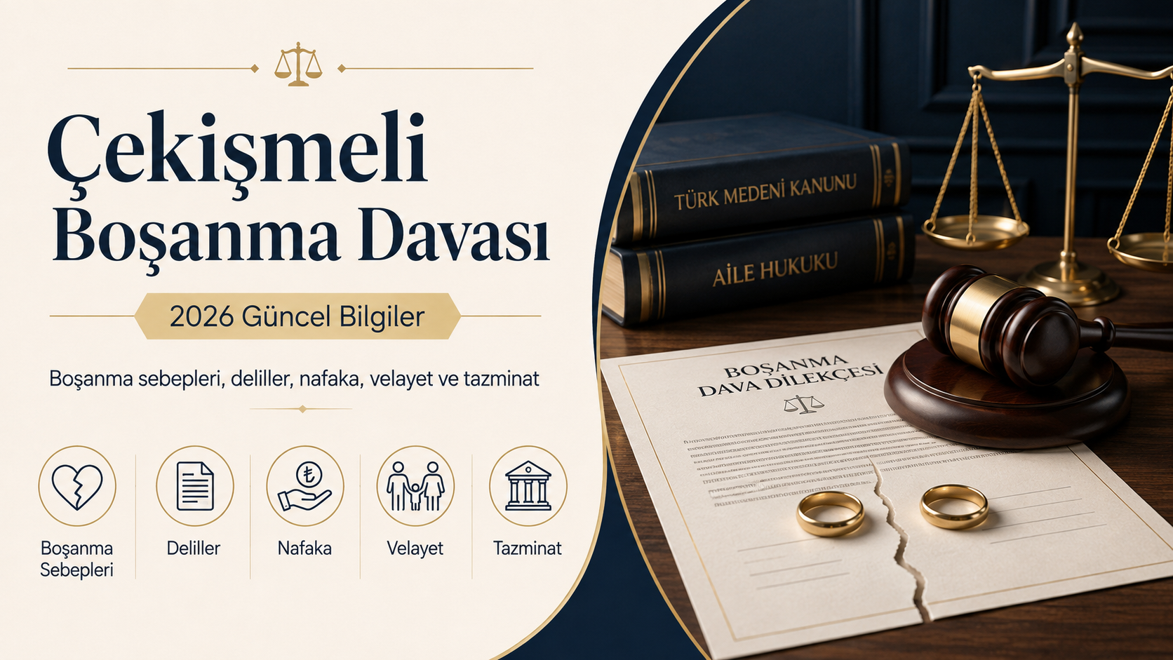 Çekişmeli Boşanma Davası 2026 | Süreç, Deliller ve Nafaka Çekişmeli Boşanma Davası 2026 | Süreç, Deliller ve Nafaka