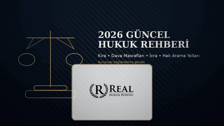 2026 Güncel Hukuk Rehberi: Kira Artışı, Dava Masrafları ve Hak Arama Yolları 2026 Güncel Hukuk Rehberi