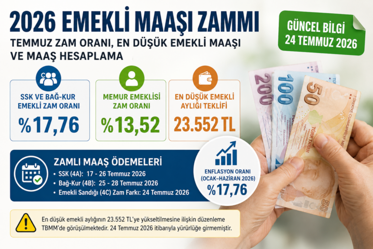 2026 Emekli Maaşı Zammı: Temmuz Zam Oranı ve Yeni Maaşlar 2026 Emekli Maaşı Zammı: Temmuz Zam Oranı ve Yeni Maaşlar