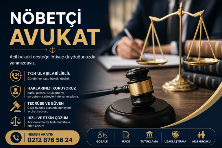 Nöbetçi Avukat | Acil Hukuki Destek ve Ceza Avukatı Nöbetçi avukat ve acil hukuki destek görseli