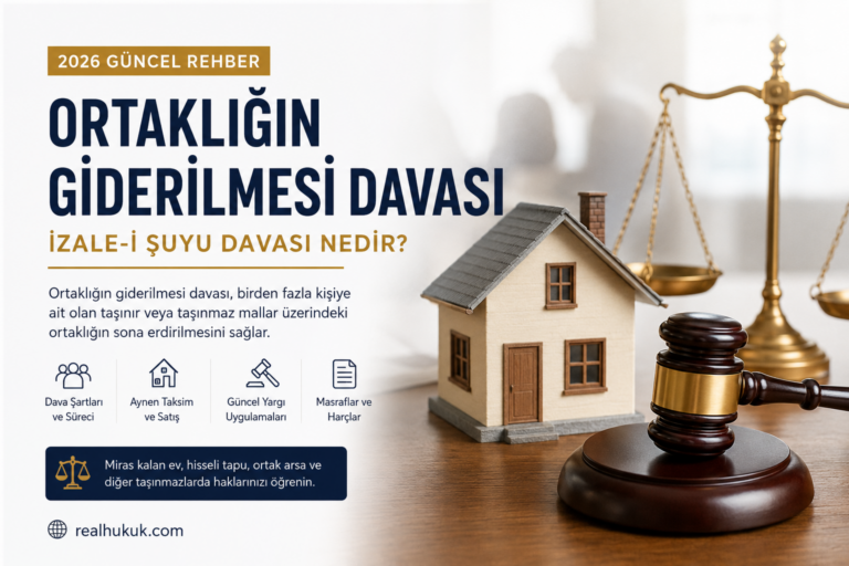 Ortaklığın Giderilmesi Davası 2026 Ortaklığın Giderilmesi Davası 2026